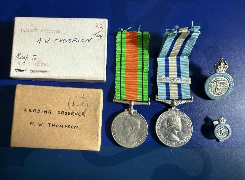 Defence Medal , Observer Corps LS And Bar Pair