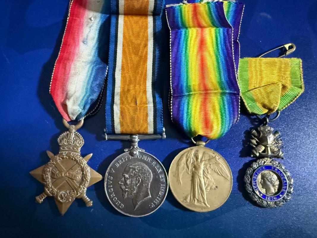 1914/15 Trio and Medaille Militaire To Royal Navy For Jutland