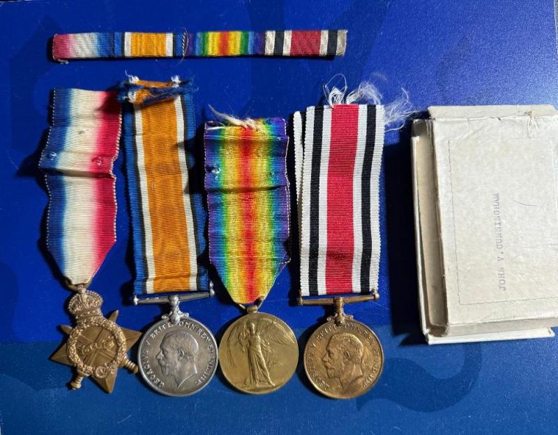 1914/15 Trio And SC LS Medal To a Motor Cyclist RE